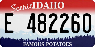 ID license plate E482260