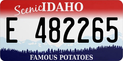 ID license plate E482265