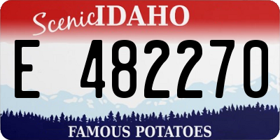 ID license plate E482270