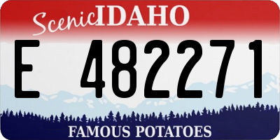 ID license plate E482271