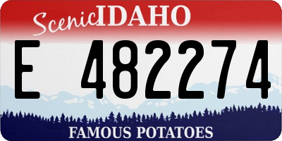 ID license plate E482274