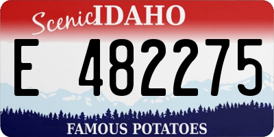 ID license plate E482275