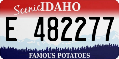 ID license plate E482277