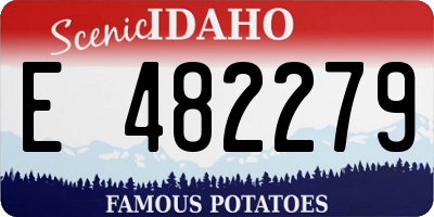 ID license plate E482279
