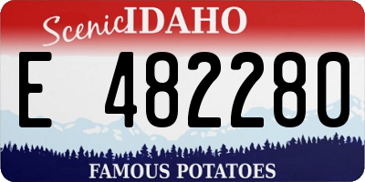 ID license plate E482280