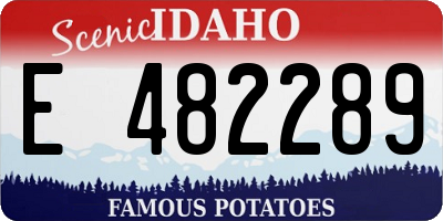 ID license plate E482289