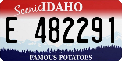 ID license plate E482291