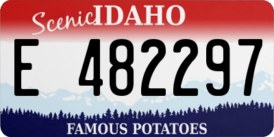 ID license plate E482297