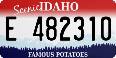 ID license plate E482310