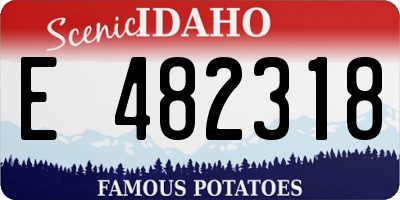 ID license plate E482318