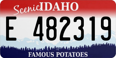 ID license plate E482319