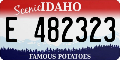 ID license plate E482323