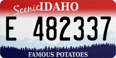 ID license plate E482337