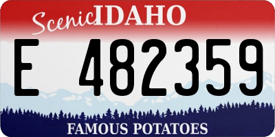 ID license plate E482359