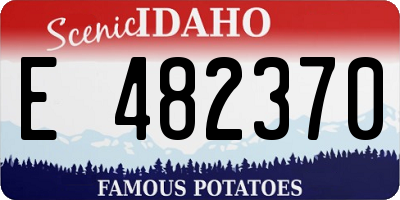 ID license plate E482370