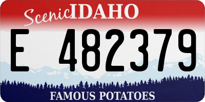 ID license plate E482379