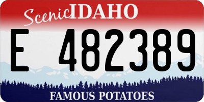 ID license plate E482389