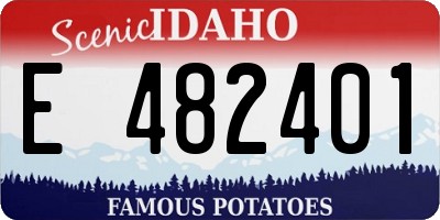 ID license plate E482401