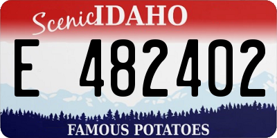 ID license plate E482402