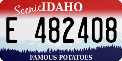 ID license plate E482408