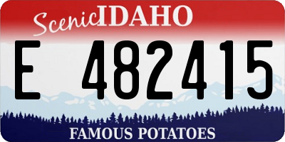 ID license plate E482415