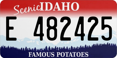 ID license plate E482425