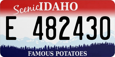 ID license plate E482430