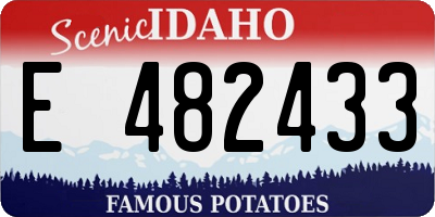 ID license plate E482433