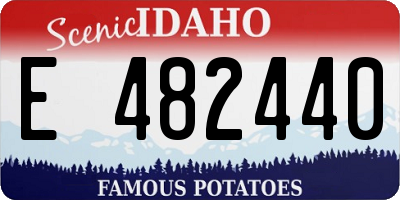 ID license plate E482440