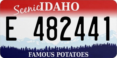 ID license plate E482441