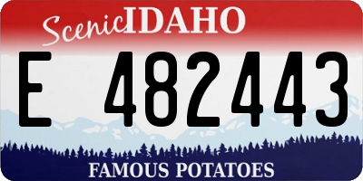 ID license plate E482443