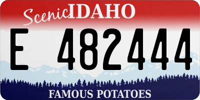 ID license plate E482444