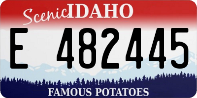 ID license plate E482445