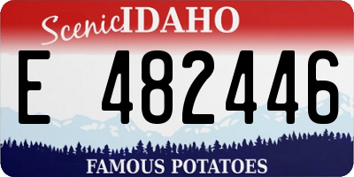 ID license plate E482446