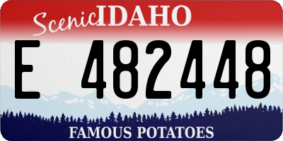ID license plate E482448