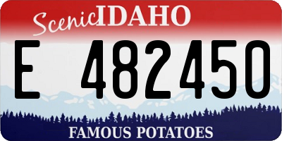 ID license plate E482450