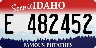 ID license plate E482452