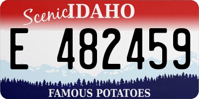 ID license plate E482459