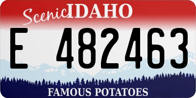 ID license plate E482463