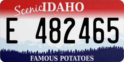 ID license plate E482465
