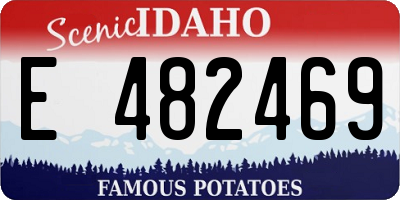 ID license plate E482469