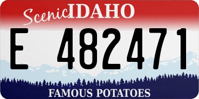 ID license plate E482471