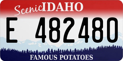 ID license plate E482480