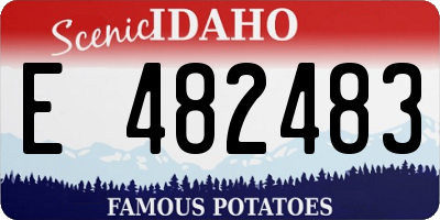 ID license plate E482483