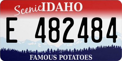 ID license plate E482484