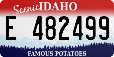 ID license plate E482499