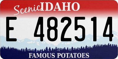 ID license plate E482514