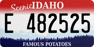 ID license plate E482525