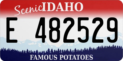ID license plate E482529
