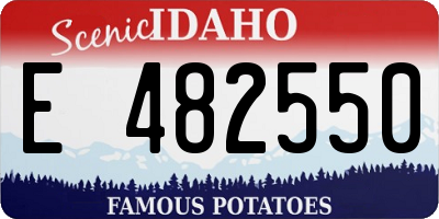 ID license plate E482550